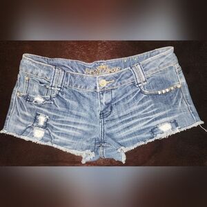 Almost Famous Distressed Denim Shorts